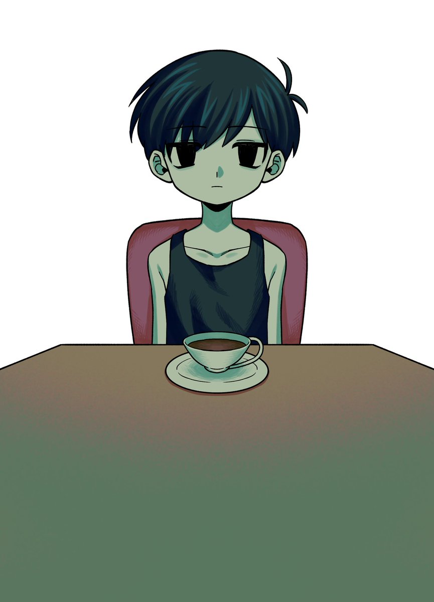 1boy cup male focus black hair solo black eyes looking at viewer  illustration images