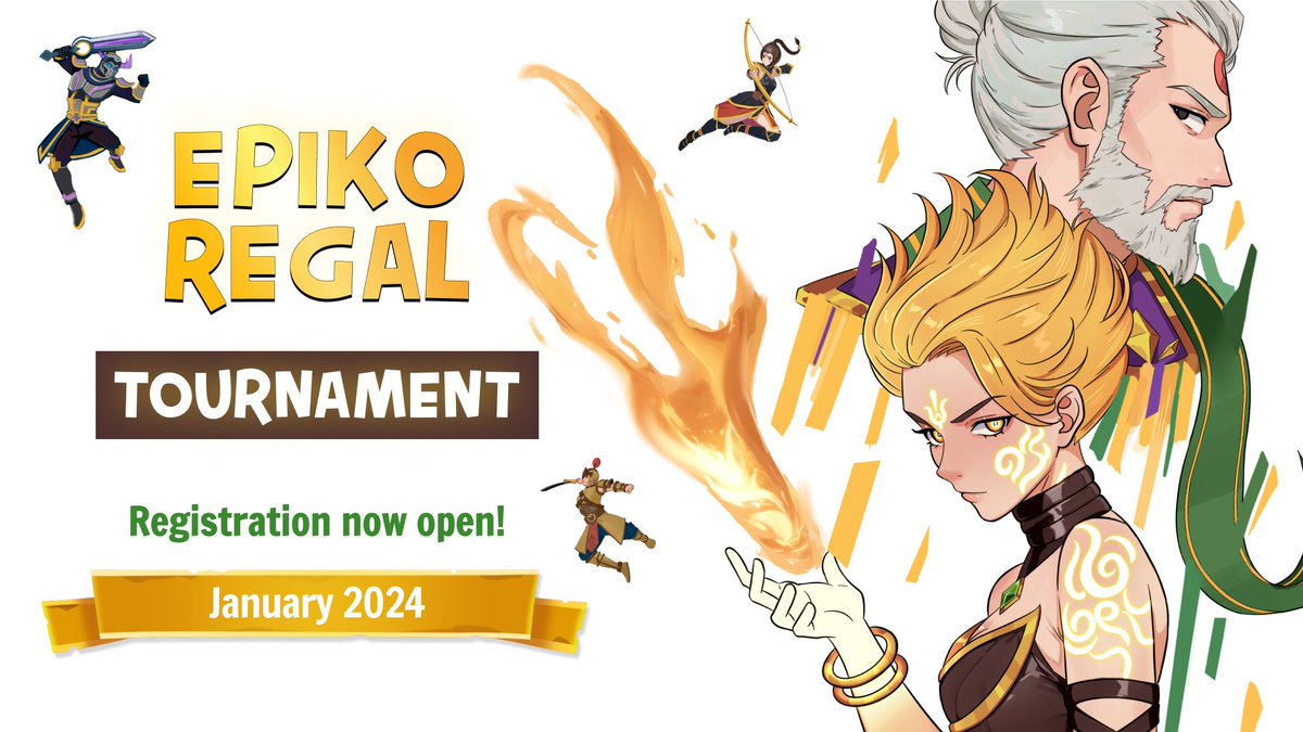 📣 @EpikoRegal Tournament coming January 2024

💰Get ready to compete for $EPIKO ✨ + $OMI ⭕️ Tokens!

⚔️To Secure Your Spot:
1️⃣Like + Retweet
2️⃣Tag a Friend
3️⃣Follow <a href="/The_Epiko/">Epiko Entertainment ✨</a>
4️⃣Join Telegram + Discord - linktr.ee/the_epiko
5️⃣Register via this form: forms.office.com/r/tja4paD64B
