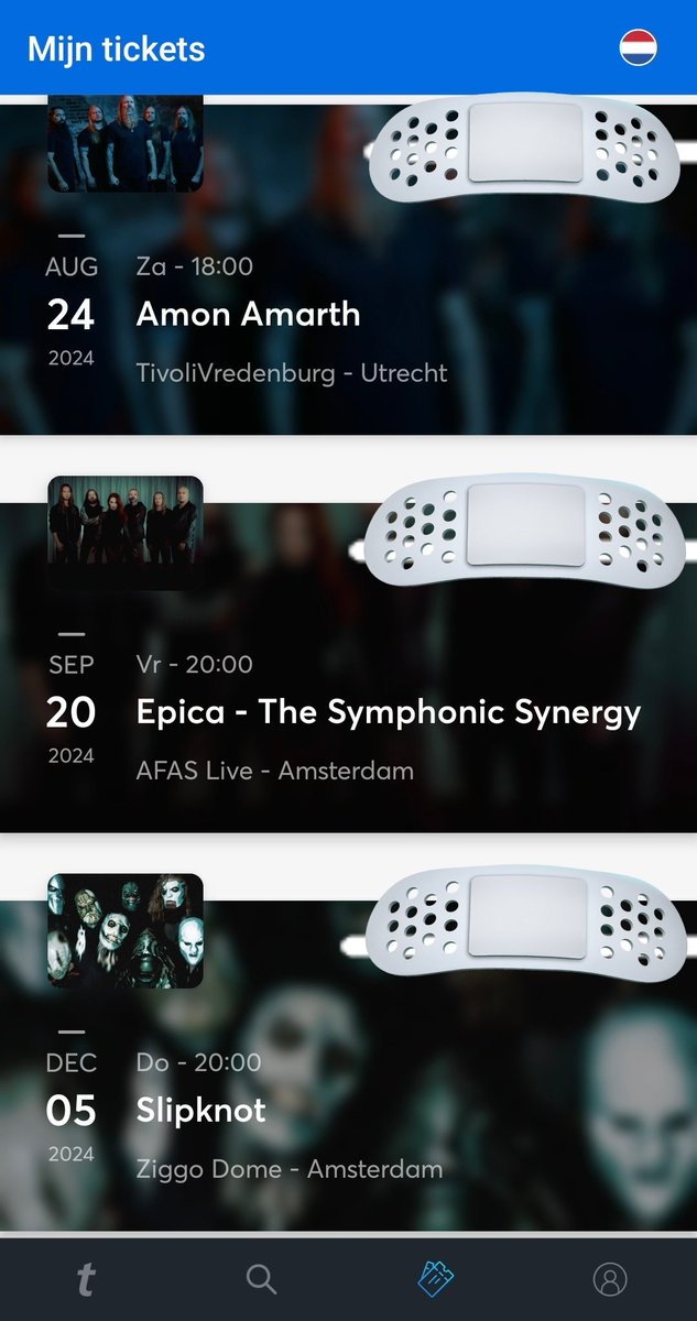 HugovandeKolk's tweet photo. @slipknot I push my fingers into my eyes, another concert of you guys is all that stops the ache. Got my tickets in the pocket since thursday! 🎭🤘 https://t.co/oNcNbDexyS
