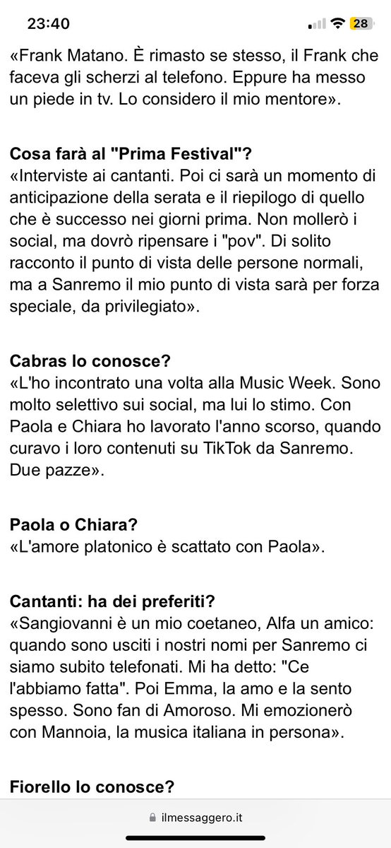 Scopro solo ora che Mattia Stanga curava TikTok di Paola&Chiara 
Due pazze cit. 😂😂😂😂✈️✈️✈️ #paolaechiara #mattiastanga 

ilmessaggero.it/AMP/persone/ma…