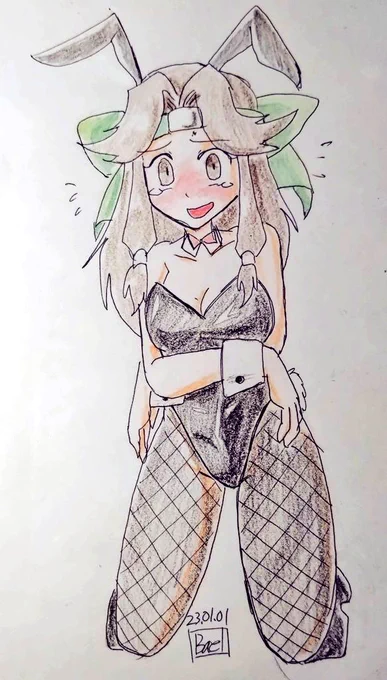 #2023年も終わるし2023年1月1日絵でも載せとこうぜ2枚も描いてたか 
