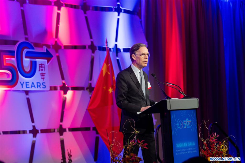 french_renmin's tweet photo. Le Conseil des affaires américano-chinois (#USCBC) a célébré son 50e anniversaire jeudi soir. Ce fut l'occasion de réfléchir aux 50 dernières années des relations commerciales entre les Etats-Unis et la Chine tout en se projetant dans le demi-siècle à venir. https://t.co/VX1PCKOXEz