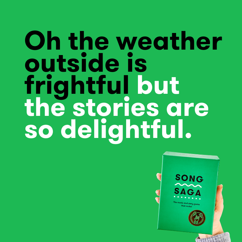 Give the gift of #music and #memories with the green box that rocks ❇️ 🤘song-saga.com 
.
.
.
.
.
#songsaga #gifts #games #giftguide #musiclovers