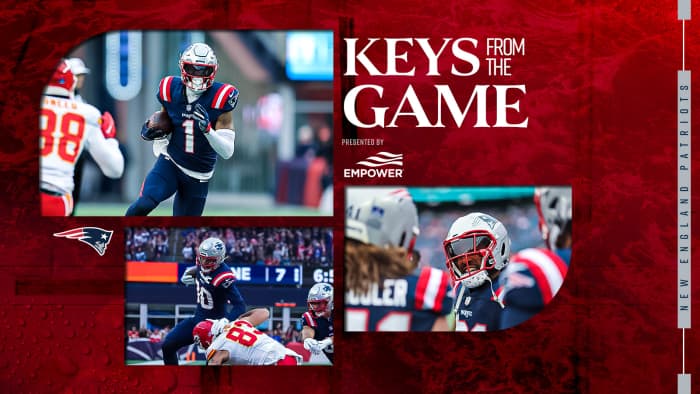 Patriots hung tough early against the Kansas City Chiefs, but big plays and a big mistake opened an opportunity for Patrick Mahomes that he did not waste. 7 Takeaways from the loss: patriots.com/news/7-keys-fr…