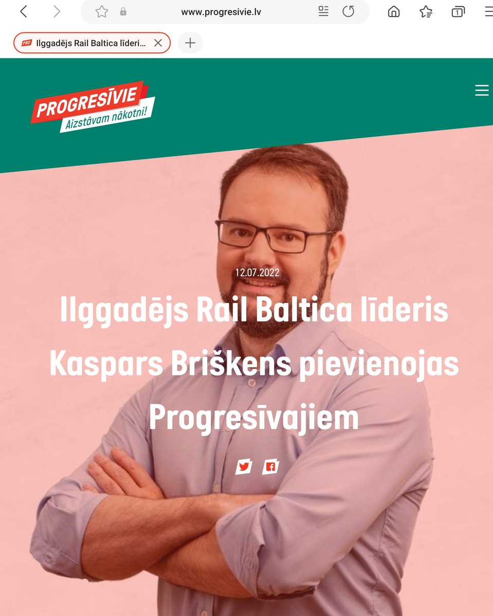 Kaspars paslēpj komentārus, kur redzams šis Progresīvie vietnē publicētais attēls.
Dalīsimies, lai būtu vieglāk atcerēties Kasparu kā Rail Baltica projekta mugurkaulu! Un to, cik lokans tas bija!
#railbaltica #līderis