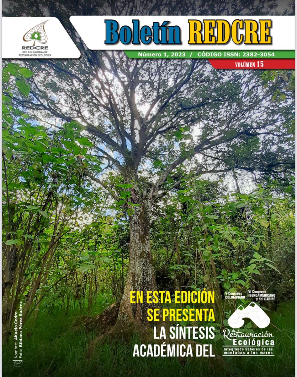 redcre_'s tweet photo. Los invitamos a leer y descargar el Boletín 1 del 2023 de la REDCRE. En esta edición presentamos la síntesis académica del V Congreso Colombiano de restauración ecológica y VI Congreso Iberoámericano y del Caribe 👇📲 https://t.co/9RsWBAwMH7

#Ecopetrol #FundacionReverdeC https://t.co/0QZLBahqjg