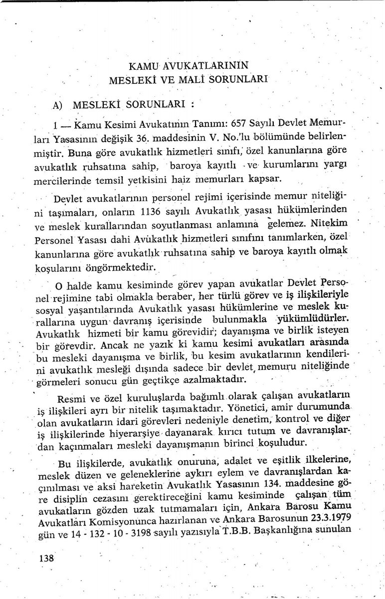 avmkaraoglan (@avmkaraoglann) on Twitter photo #KamuAvukatıHaklıBeklenti sebebi: Yıl 1979..Ankara Barosu Başkanı Sabahattin Ardıçoğlu Kamu avukatlarinin özlük sorunlarının çözümu icin bir KHK taslağı hazırlıyor. TBB Başkanı Sn. Avukat Faruk Erem Başbakana iletiyor.Ama çözülmüyor.<a href="/adalet_bakanlik/">T.C. Adalet Bakanlığı</a>
<a href="/yilmaztunc/">Yılmaz TUNÇ</a> <a href="/mehmetucum/">Mehmet Uçum</a> #KamuAvukatıHaklıBeklenti sebebi: Yıl 1979..Ankara Barosu Başkanı Sabahattin Ardıçoğlu Kamu avukatlarinin özlük sorunlarının çözümu icin bir KHK taslağı hazırlıyor. TBB Başkanı Sn. Avukat Faruk Erem Başbakana iletiyor.Ama çözülmüyor.<a href="/adalet_bakanlik/">T.C. Adalet Bakanlığı</a>
<a href="/yilmaztunc/">Yılmaz TUNÇ</a> <a href="/mehmetucum/">Mehmet Uçum</a>