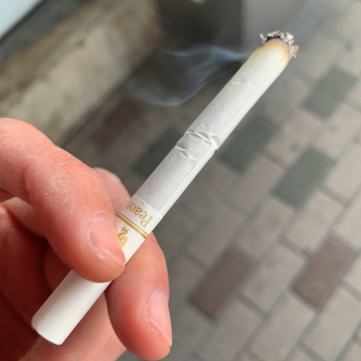 おはようございます。
金ピースを一服。