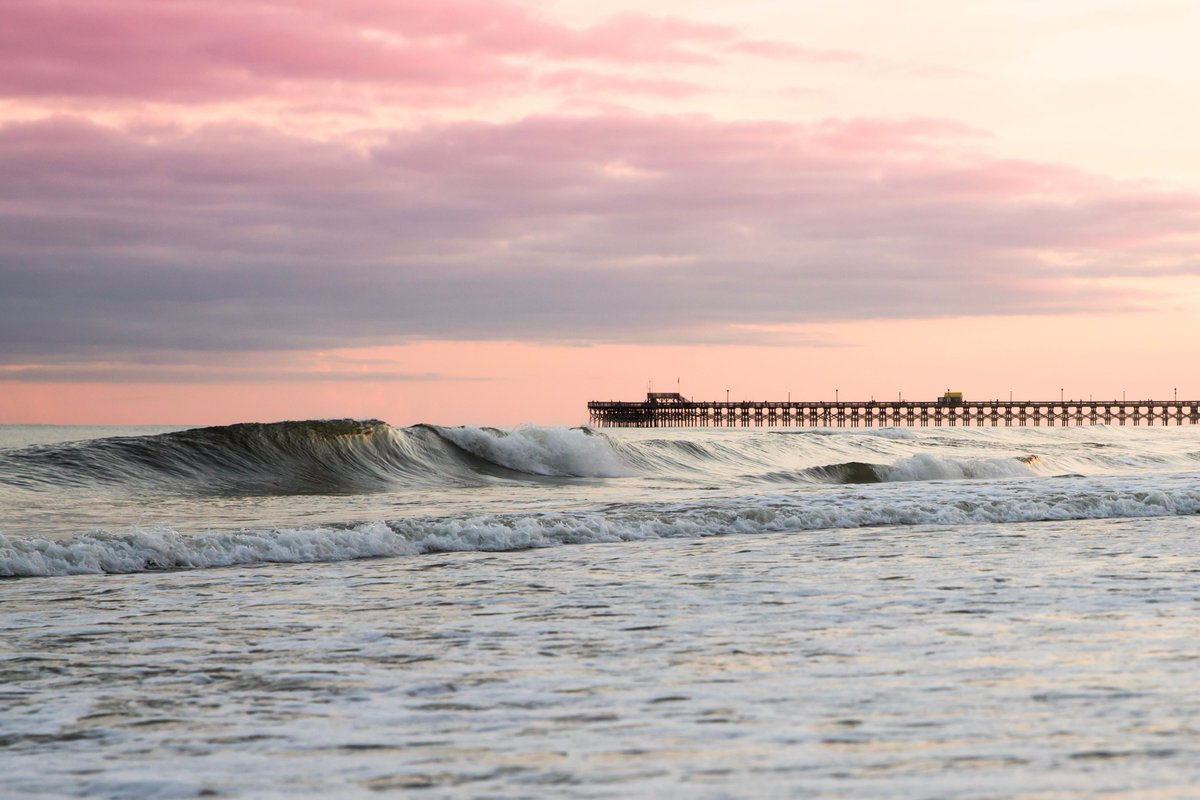 Embrace the Myrtle Beach Experience: Surf into Spectacular Sunsets 🌊🌅 Discover #PierPerfection at Myrtle Beach, where each evening's sunset is a natural masterpiece. #MyrtleBeach #SunsetLovers #TravelSouthCarolina #CoastalLiving #BeachSunset