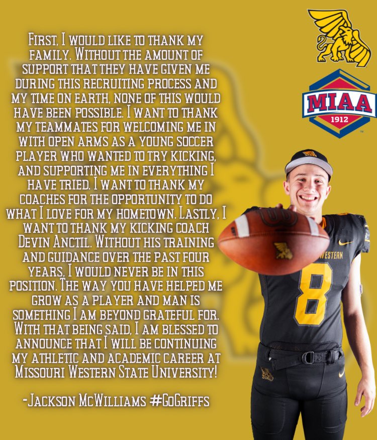 COMMITTED!! 🦅🦁 Ready to get to work!! #GoGriffs #24KGold