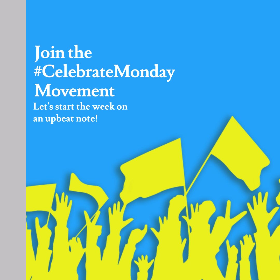 KathrynM101's tweet image. #CelebrateMonday is almost here! #TrendThePositive