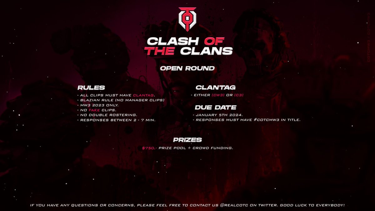 RealCOTC's tweet image. #COTCMW3 Open Round