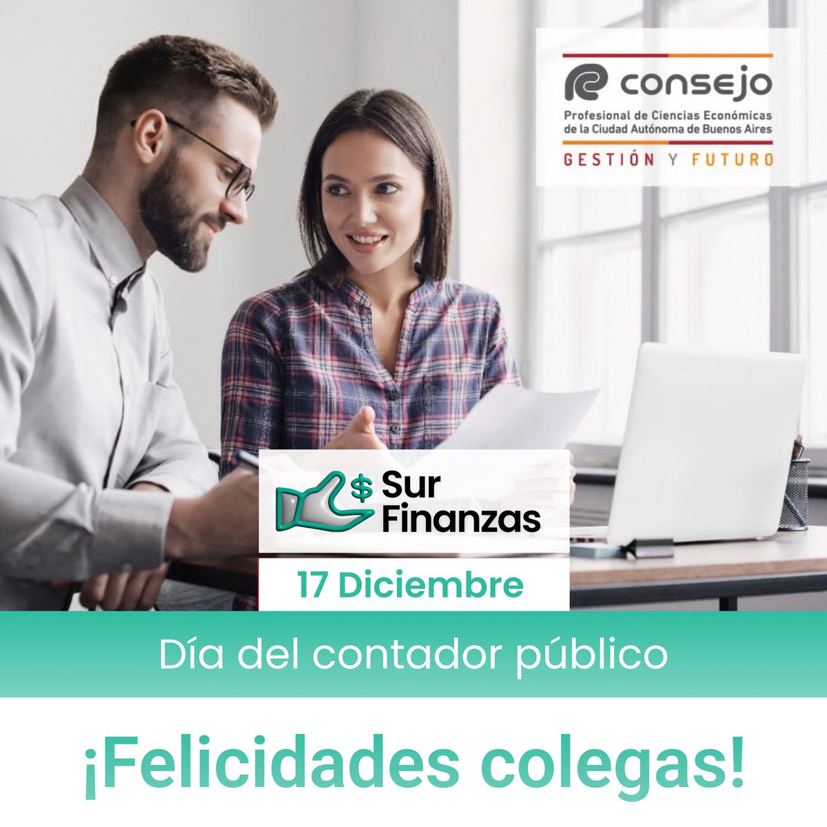 Sur Finanzas les desea un muy feliz día a todos los Contadores! Gracias por mantener el balance y la claridad en el mundo financiero.🖋️ #surfinanzas #contadores