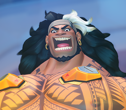 xlb_man's tweet photo. Mauga and his launch skins were fun to be a part of. Big smile, big muscles. https://t.co/46HcX1Qixg