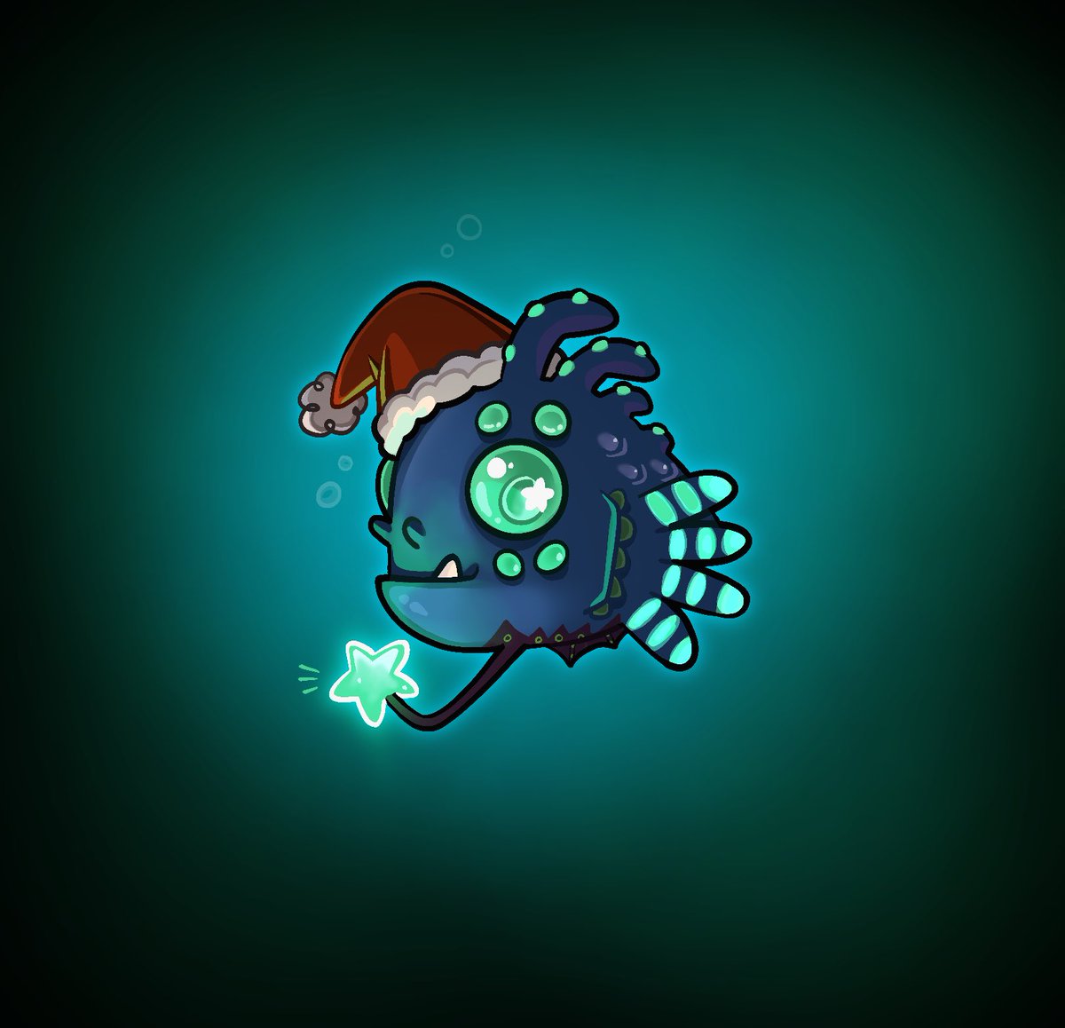 Created by: @blurrwar 

A little friend to light your way in the night this holiday season. 

#christmas #2dart #submersedfilm #holidayseason #creatureart