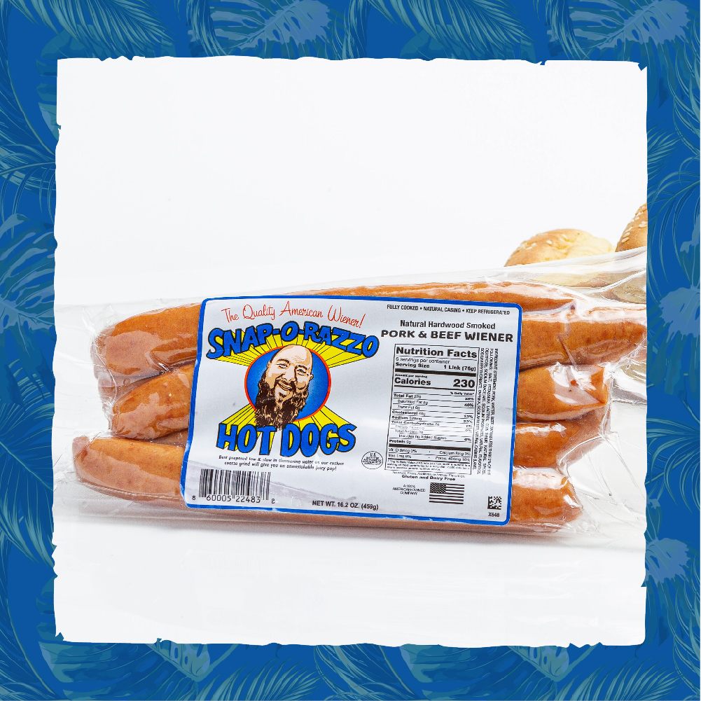 Snap-O-Razzo  Beef & Pork Hot Dogs - Linked & Maple Wood Smoked –  Snap-O-Razzo Hot Dogs