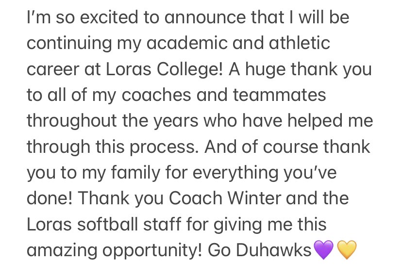 Next 4💜💛<a href="/LorasSoftball/">Loras College SB</a> @18uCheetahsBS