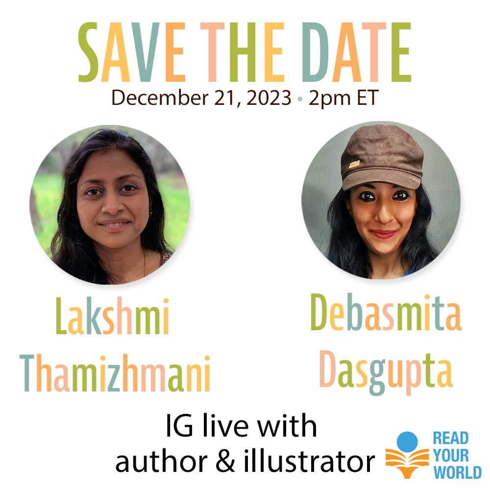 Save the Date! Our IG live with author @thamizh_lakshmi & illustrator @debasmita_d is Thursday, Dec. 21, 2 pm ET! We'll talk about their collaboration on Ganesha Goes Green, a Junior Library Guild Gold Standard Selection: buff.ly/3DmQQW5 #ReadYourWorld #kidlit