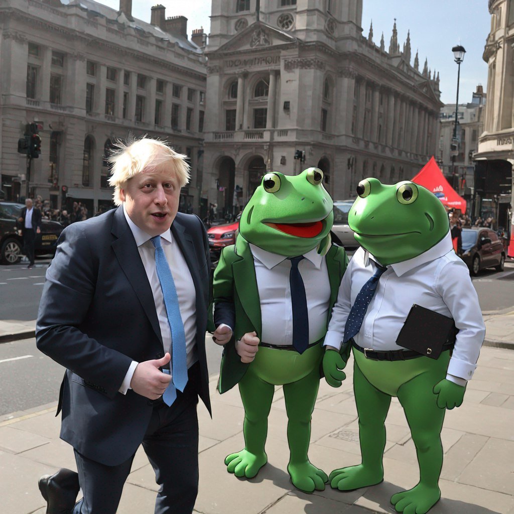 AdamChalkley4's tweet photo. Great seeing Boris Johnson and Froge discussing geopolitics in London today!!
@FrogeVIP @elonmusk @cz_binance @VitalikButerin
#frogecoin #FROGE #Ethereum #shiba https://t.co/8qV11rtEbH