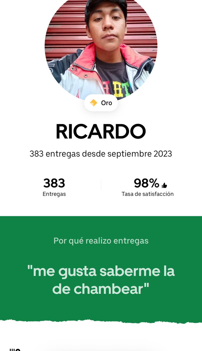 Jaja ah huevo, mi repartidor de Uber es la verga