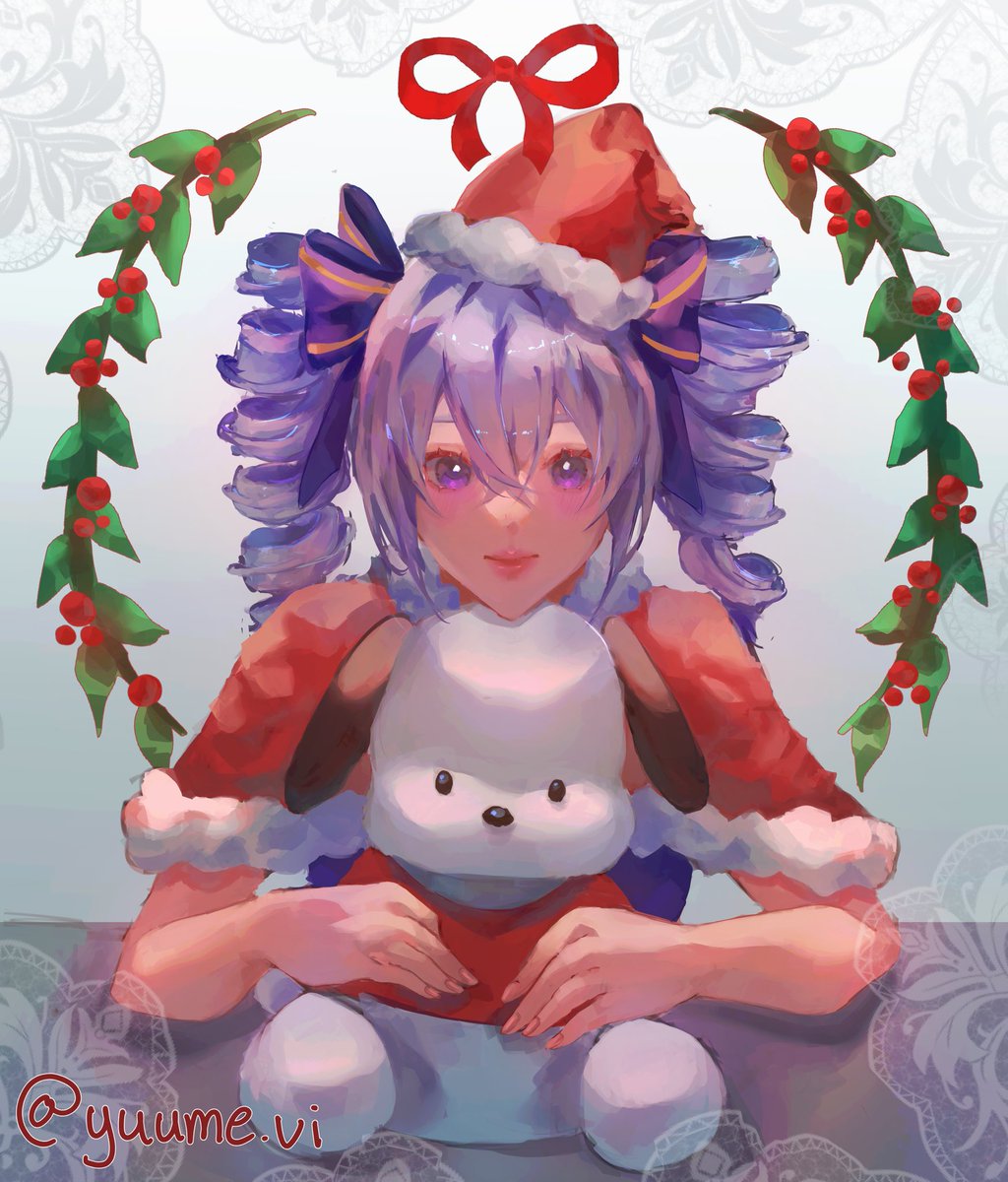 yuume_vi's tweet photo. Happy early Christmas everyone! I present you a Pochaco &amp; Bronya art piece! #Bronya #pochaco #HonkaiStarRail #HonkaiImapct3rd #sanrio #CLIPSTUDIO #illustrationart #Christmas https://t.co/7h3khFmSLC