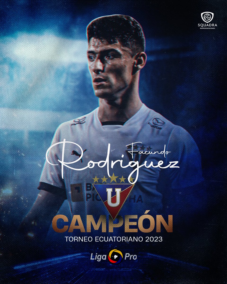 🏆🏆 𝘿𝙊𝘽𝙇𝙀𝙏𝙀

👏🏻 <a href="/_fr_6_/">Facundo Rodriguez</a> se quedó con la Liga Ecuatoriana 🇪🇨. <a href="/LDU_Oficial/">LDU Oficial</a> derrotó a <a href="/IDV_EC/">Independiente del Valle</a>, el defensor dio una asistencia, y cierra el año con el título local y la <a href="/Sudamericana/">CONMEBOL Sudamericana</a> ⭐⭐

#PotenciarLaPasión