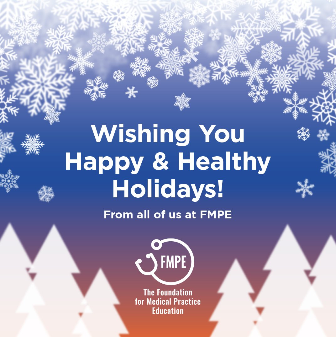 We hope this holiday season brings you much-deserved rest, joy, and time spent with those you love. From the Practice-Based Learning Program team family to yours, happy holidays! 🎉 #FMPE #PBLP #FamilyMedicine #PrimaryCare #FamilyPhysician #Healthcare #PatientCare
