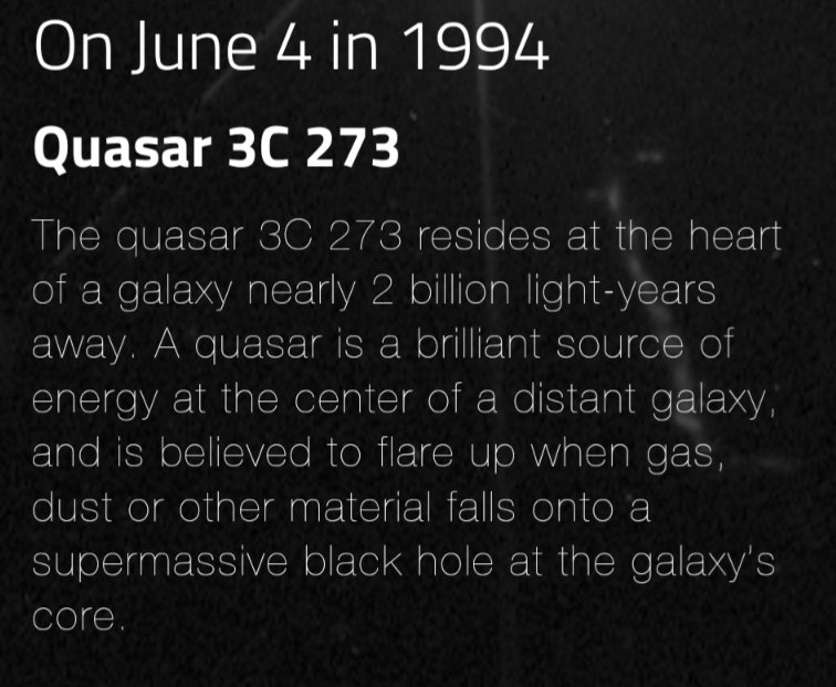 As a lover of quasars: I'm good with it, even though it's not my birth year. 😎👉👉