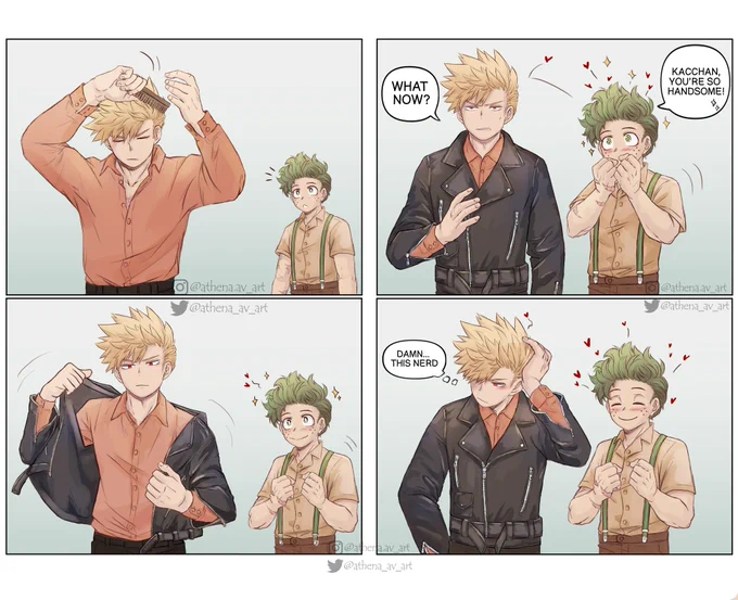 Little comic inspired by Hori's Jump Festa illustration. Kacchan, you're always so handsome! 🧡💚
.
#BKDK #bakudeku #ktdk #katsuki #bakugou #bakugo #deku #Izuku 