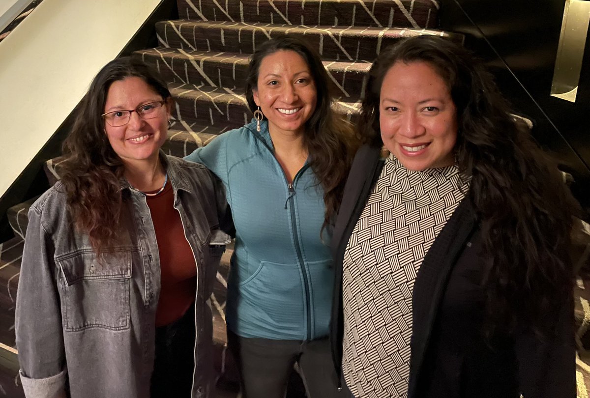 It was a fantastic #AGU23 meeting! Always love hanging out with badass Indigenous scientists @1NativeSoilNerd @Indiginerd. Looking forward to next year!