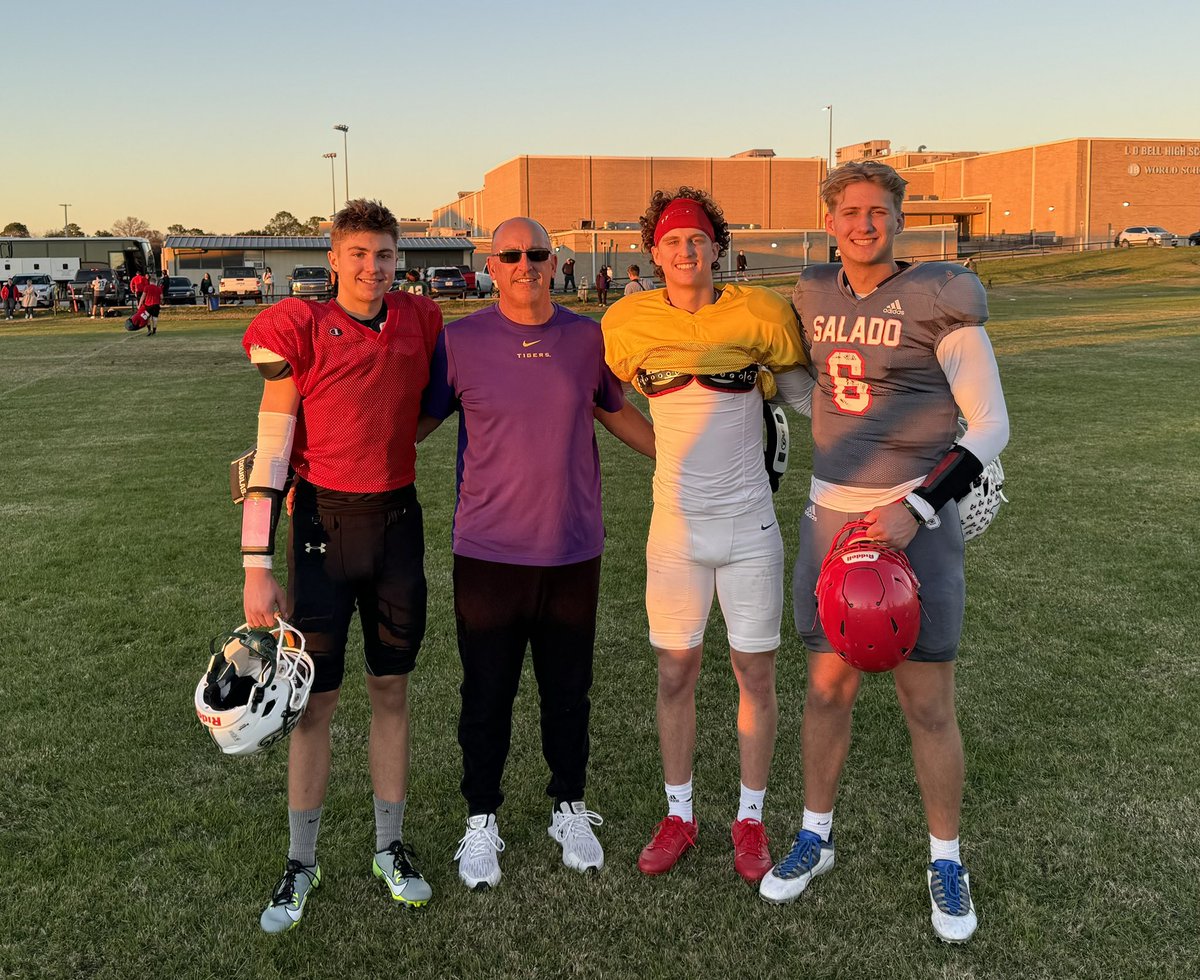 Last practice before the <a href="/BlueGreyFB/">Blue-Grey All-American Bowl</a> at <a href="/ATTStadium/">AT&T Stadium</a> tomorrow. Great group to lead the West Team!