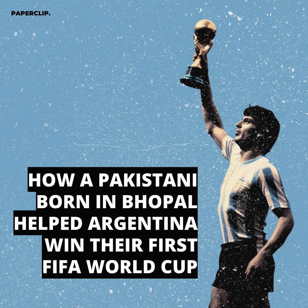 When Argentina lifted their first-ever FIFA World Cup in 1978, a remarkable Pakistani born in Bhopal left his indelible mark by helping the Argentines win the trophy. On the anniversary of Leo Messi and Argentina's World Cup victory, looking back at this incredible story. (1/18)