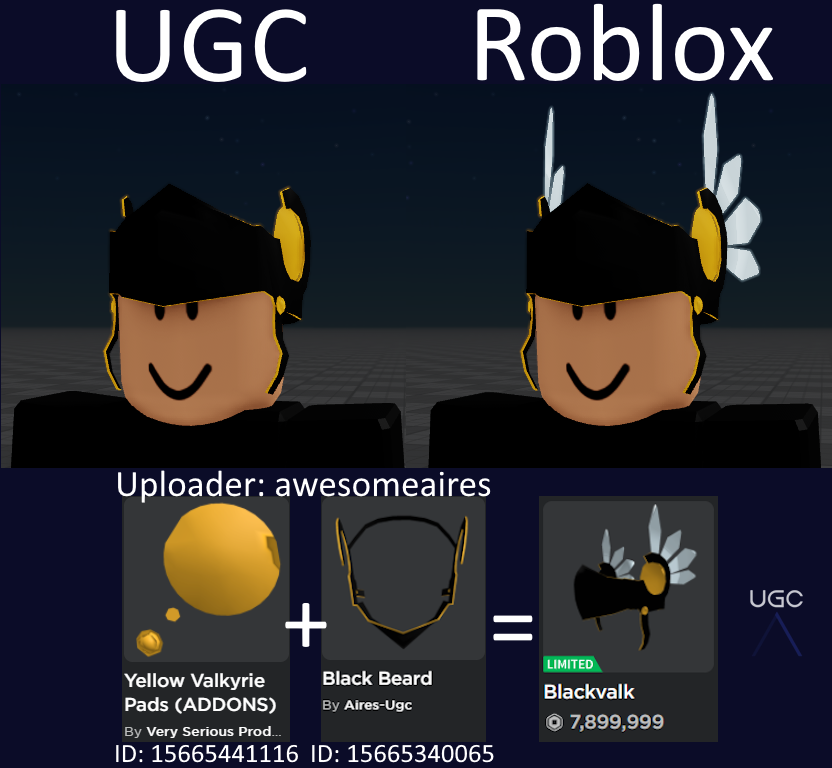 Peak” UGC on X: UGC creator NormaIIyNormaI uploaded a 1:1 partial copy  of the limited Dominus Pittacium in 2 parts. The wings are missing. # Roblox #RobloxUGC  / X