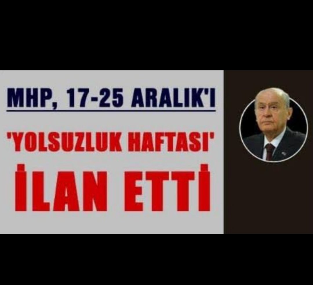 #1725Aralık biz değil, MHP ilan etti...