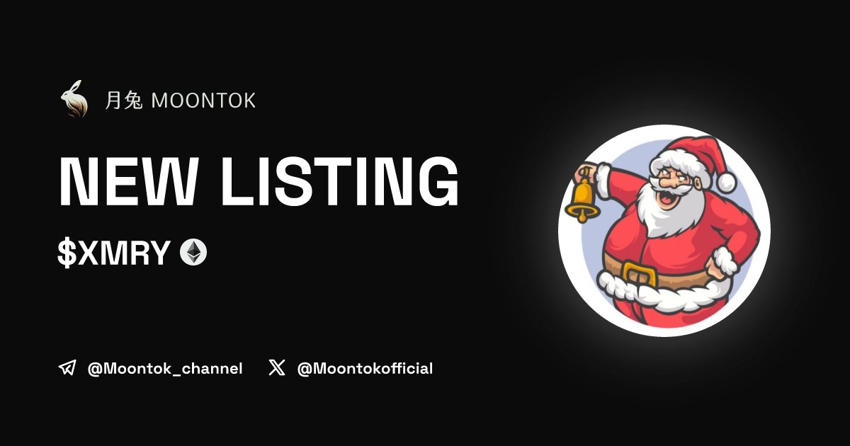 Moontok Listing Alert (@moontoklisting) on Twitter photo โก ๆๅ
้ท้ - Moontok Xpress
XMas Santa Rally (XMRY)
moontok.io/coins/xmas-sanโฆ
0x8e1a7f380963945061c4460b0f9c6dc0bdafd94f
LIQ: $31,226 | MC: $82,276
#altcoin #memecoins <a href="/santaclaus_eth/">XMRY ๐ XMas Santa Rally</a> <a href="/moontokofficial/">Moontok ๆๅ
๐</a> โก ๆๅ
้ท้ - Moontok Xpress
XMas Santa Rally (XMRY)
moontok.io/coins/xmas-sanโฆ
0x8e1a7f380963945061c4460b0f9c6dc0bdafd94f
LIQ: $31,226 | MC: $82,276
#altcoin #memecoins <a href="/santaclaus_eth/">XMRY ๐ XMas Santa Rally</a> <a href="/moontokofficial/">Moontok ๆๅ
๐</a>