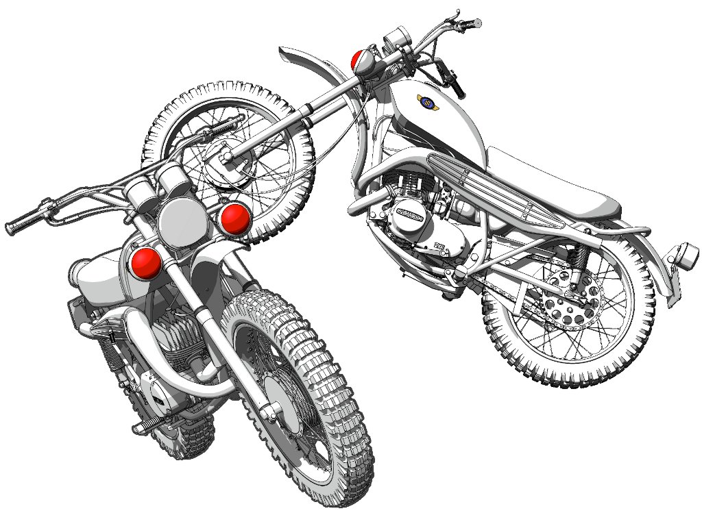 motorcycle motor vehicle ground vehicle no humans solo spot color white background  illustration images