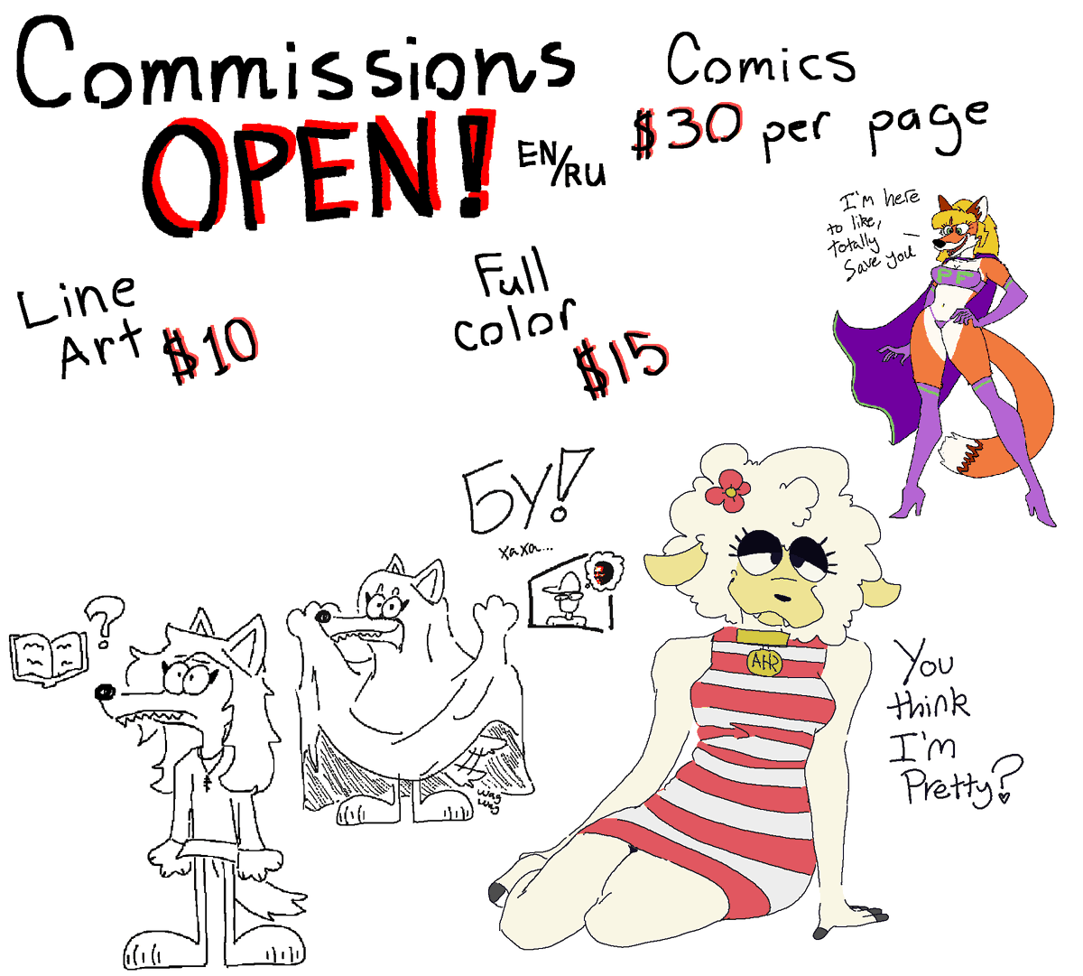 A NEW UPDATED COMMISSION SHEET!