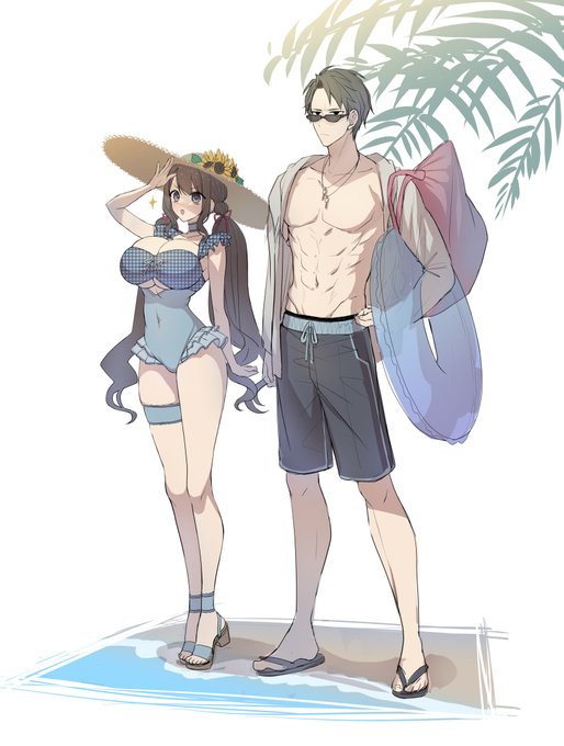 寒さで狂って水着描いた 