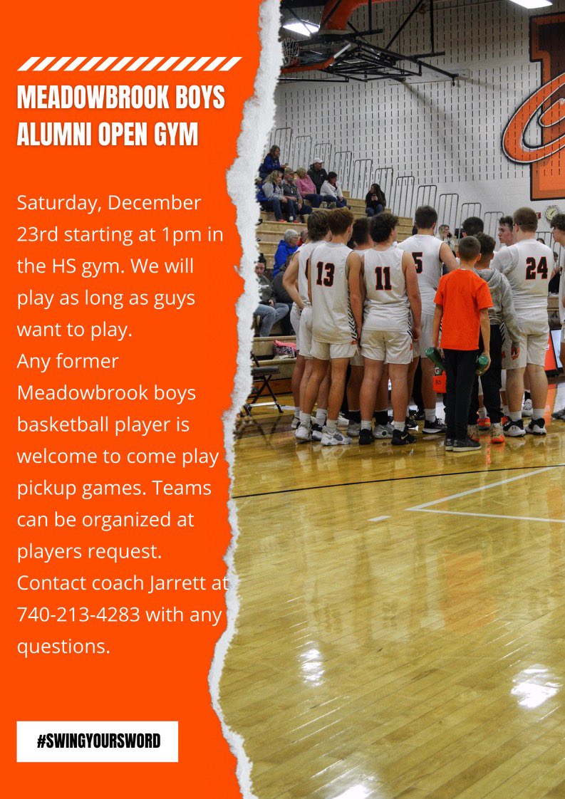 MHSColtsBB's tweet image. Reminder: Alumni open gym this Saturday. Check the flyer for more details.