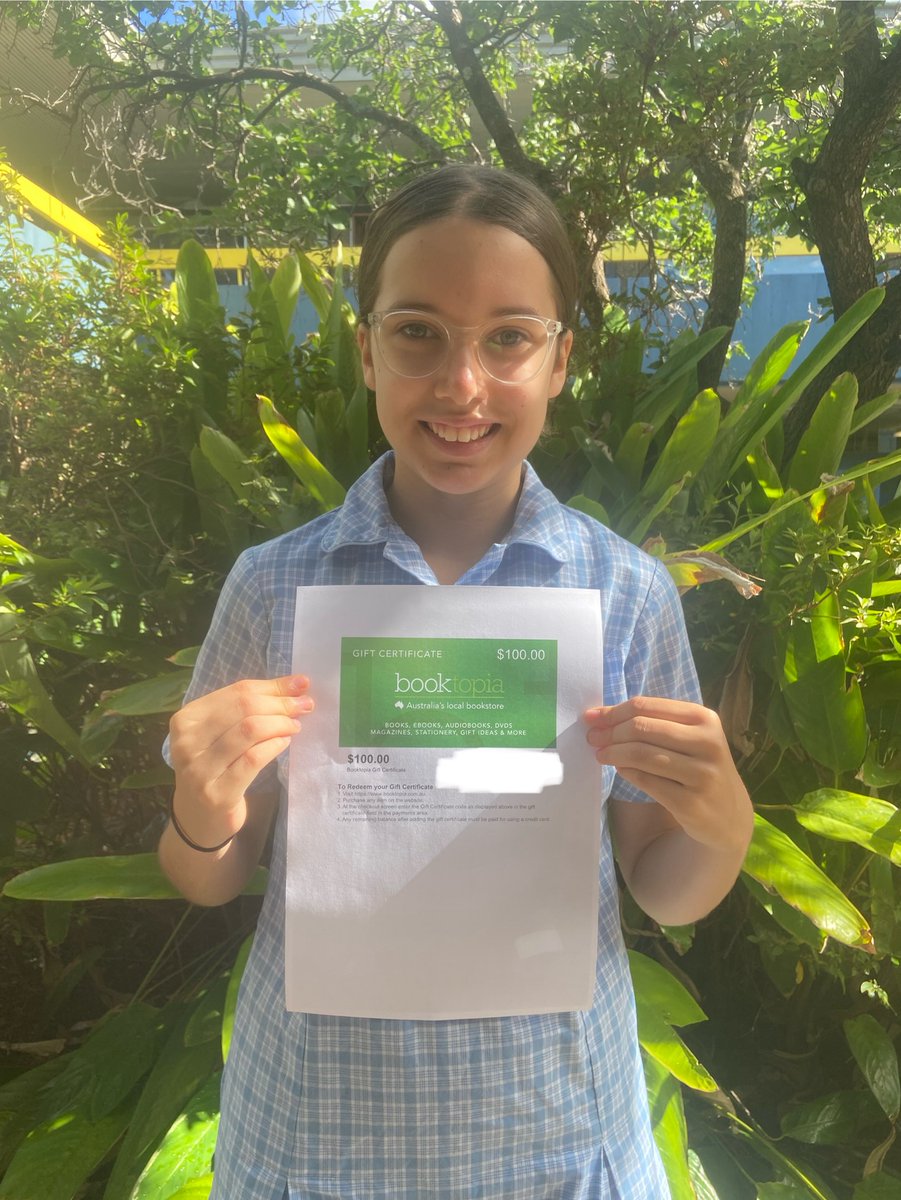 Announcing the winner of the @Booktopia bookmark competition held at the Book Nook at this year's SpecFest! Congratulations to Georgia of Northern Beaches Secondary College Mackellar Girls Campus! Your bookmark design will be one of Booktopia's 2024 bookmark designs. #SpecFest