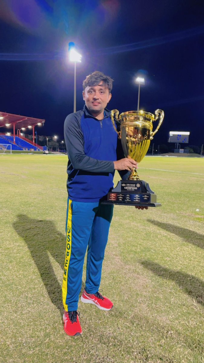 👏👏🏆🏆🏆🎊🎊🎊Congratulations to the #dynamic @iamwaqasmaqsood on winning and playing an integral part in the @cricketusopen final via a phenonmenal spell 😲😲😲 #usopent20 #PAKvsAUS #kingsmen #winner