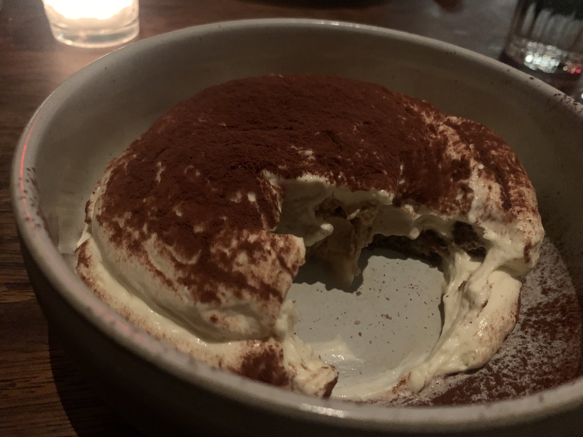 The Irish coffee tiramisu @HawksmoorNYC, featuring @TeelingWhiskey and @BaileysOfficial marscarpone cream. Sinful, but sure we’ll all do penance ahead of Christmas Day 😂 #PhotosDoNoJustice