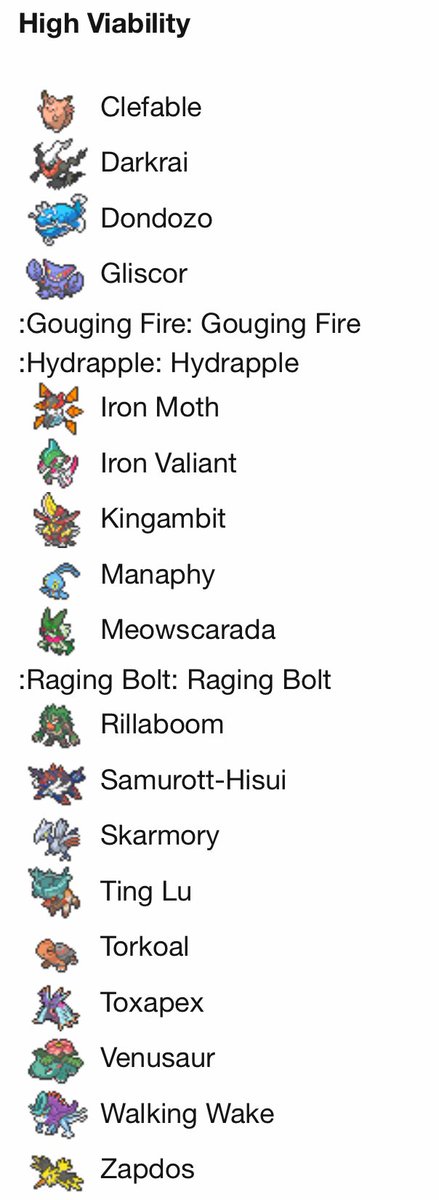 Finchinator on X: The first ever post-HOME SV OU Viability Rankings thread  is up:  I attached a look at some of the top dogs in  the metagame that land in S