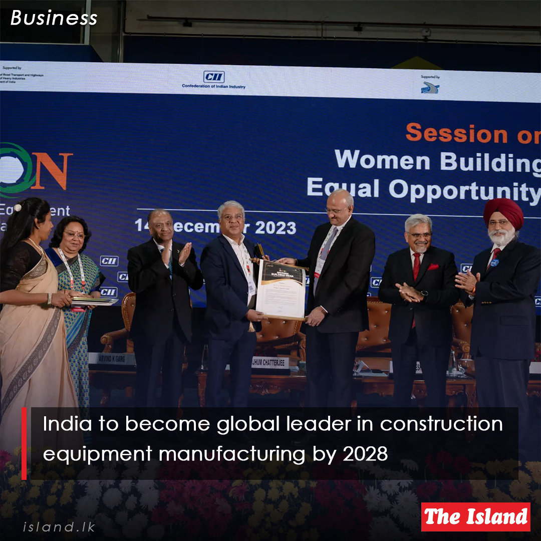 bitly.ws/36nsp

India to become global leader in construction equipment manufacturing by 2028

#TheIsland #TheIslandnewspaper #schwingstetterindia #ciiexcon2023 #constructionequipmentmanufacturing