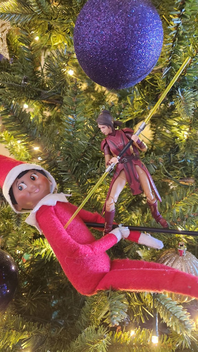 FlyingV85's tweet image. #ElfOnTheShelf death #17 #Jedi #StarWars #knightsoftheoldrepublic #bastilashan
