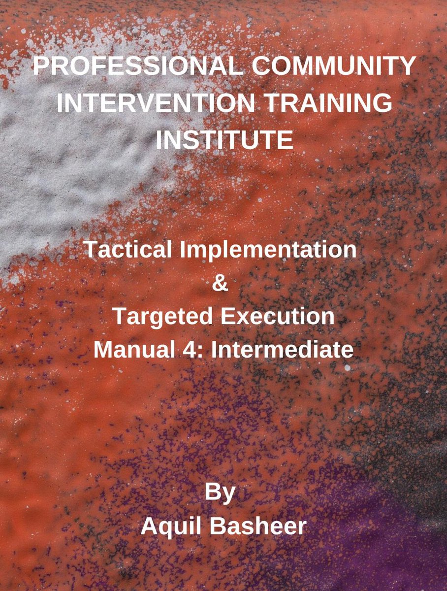 Warriors, Out next week: the long-awaited 'Manual 4' in PCITI's Community-Based Public Safety Violence Interdiction Training Series. It takes the participant to the intermediate level in street engagement, tactical deployment, and critical troubleshooting work. Available at…