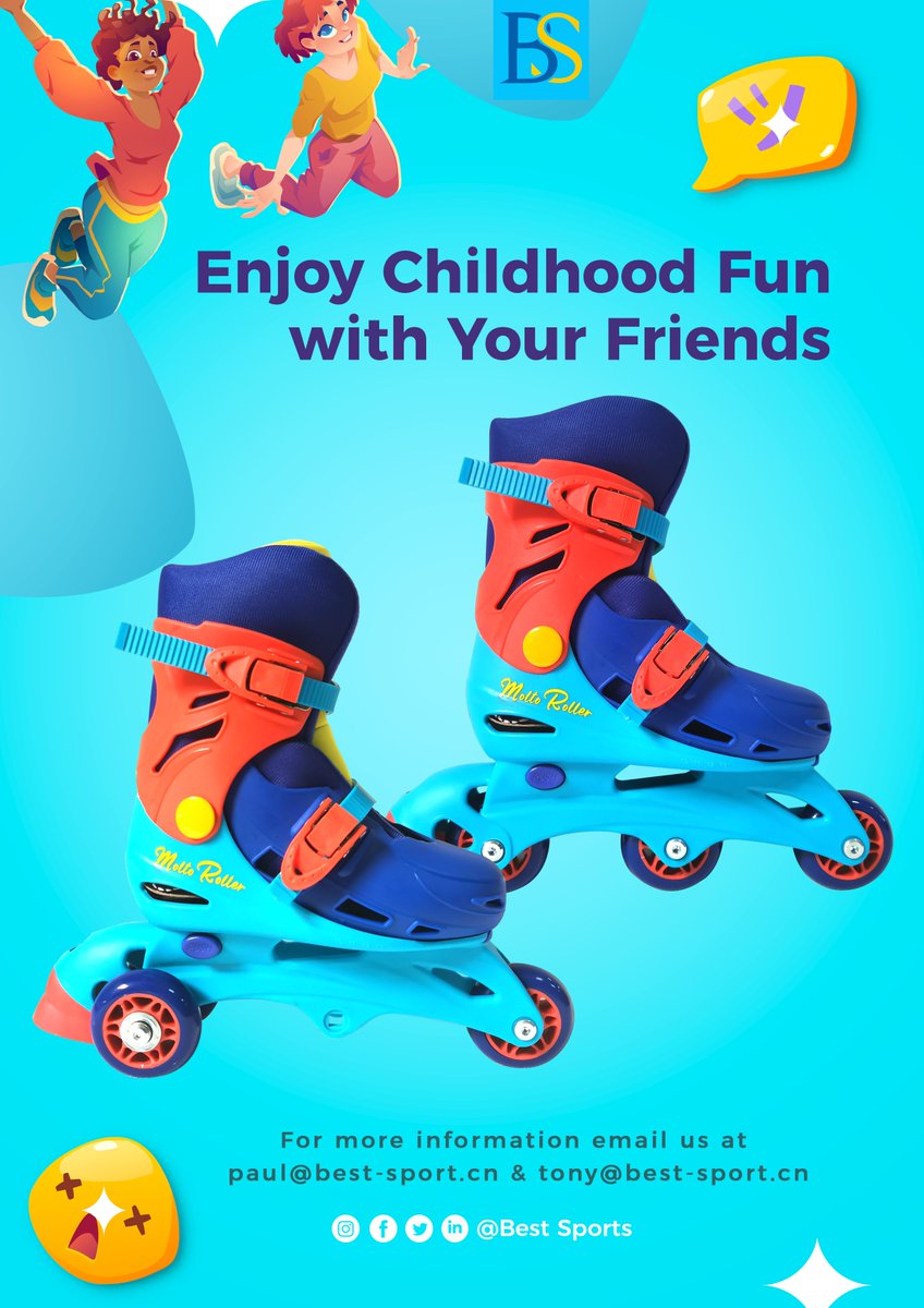 Introducing our proud creation - 2 in 1 adjustable inline skates for kids, offering double the fun. Let your kids embark on laughter-filled adventures with friends!

#BestSports #Skates #KidsInlineSkates #ConvertibleSkates #AdventureFun #ChildhoodMoments #FriendsOnWheels