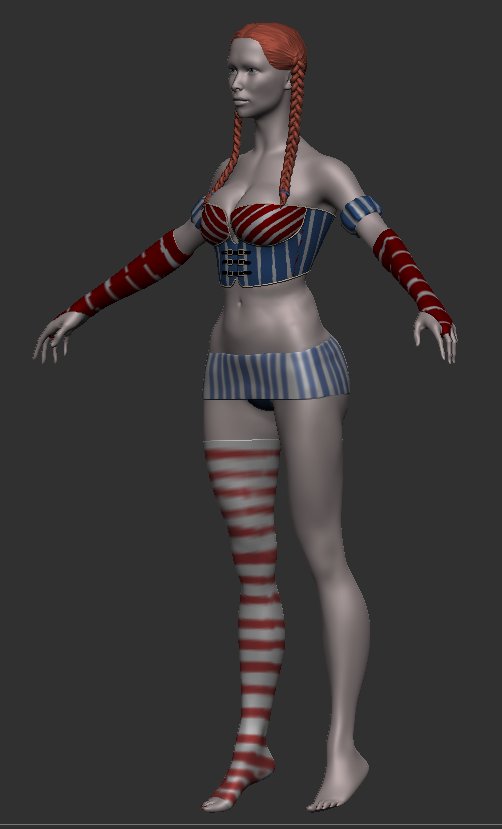 Sculptosaurus's tweet photo. Today's overall progress. Only thing not here is the boning I added to the corset. https://t.co/XPUL6ApFHZ