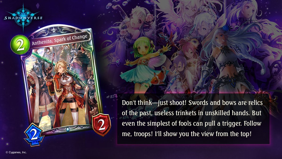 Shadowverse on X: New Order Shift card reveal! Anthenita, Spark of Change  This Portalcraft card is one of the additional cards for Order Shift that  will be released in the v4.3.20 update!