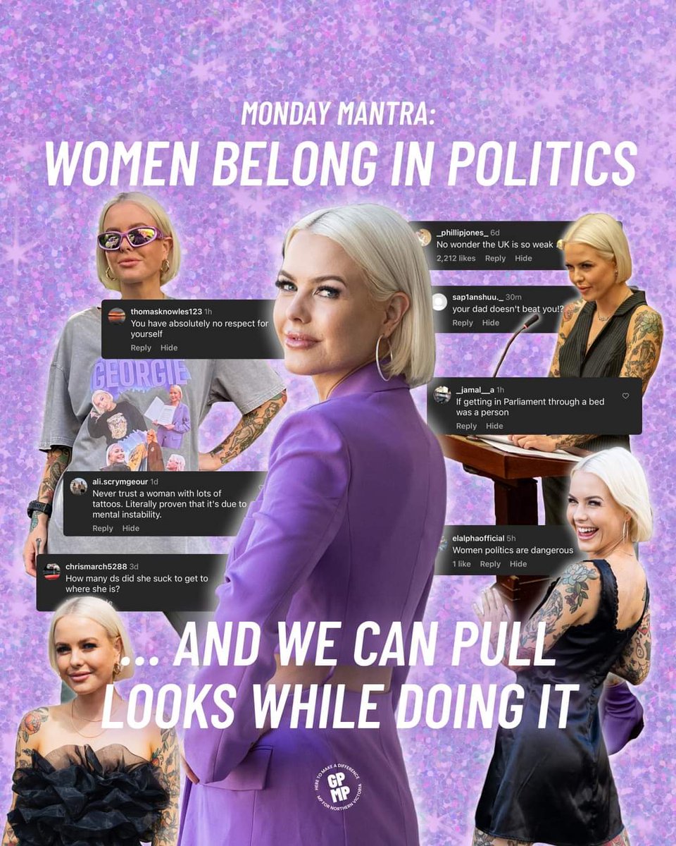 AJP_Victoria's tweet image. "A reel of mine went viral (nearly 38M views)
& a lot of comments proved my point.
So many people think that women don't belong in politics, particularly those of us who are young, like dressing in anything except a grey suit, & seem different from what we think a politician...